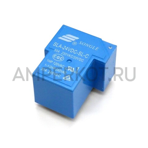 Реле Songle T90 SLA-24VDC-SL-C 24V 240V/30A 6 контактов, фото 1