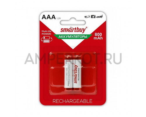 Аккумулятор SMARTBUY R03 AAA 800 mAh 2BL (2 ШТ), фото 1