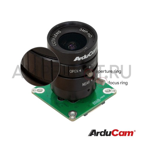 12.3МП камера Arducam High Quality IMX 477P с объективом CS-Mount 6 мм  для NVIDIA Jetson Nano/Xavier NX and NVIDIA Orin NX/AGX Orin, фото 2