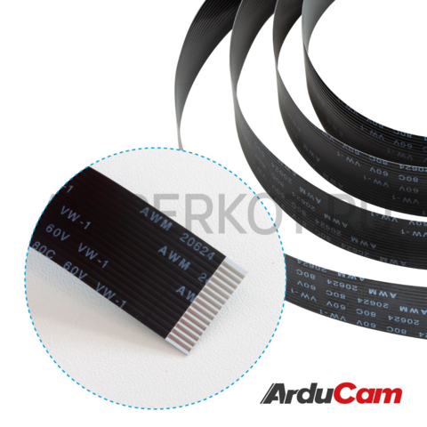 Набор для камеры Raspberry Pi HQ (объектив Arducam CS-Mount 6 мм, штатив, черный шлейф 60 см), фото 4