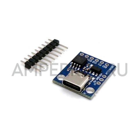 Плата разработки Digispark Kickstarter ATTINY85 Type-C, фото 1