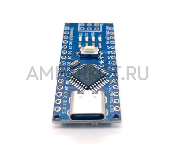 Плата Nano V 3.0 (Arduino-совместимая)  ATMEGA328P CH340 Type-C не распаянная, фото 2