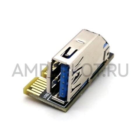 Адаптер-удлинитель PCI-E 1x на PCI-E 1x USB 3.0 30 см, фото 2