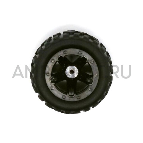 Колесо с резиновой шиной для RC моделей автомобилей 80 мм Черный, фото 2