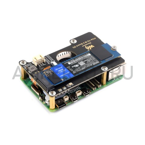 Плата расширения для Raspberry Pi 5 PCIe на M.2 (D), 2280/2260/2242/2230, NVMe, фото 5