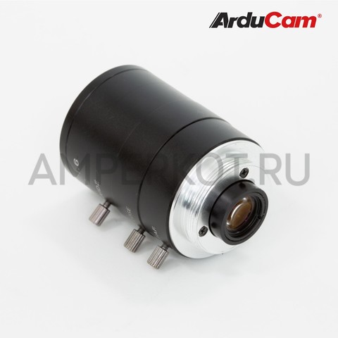 Варифокальный объектив Arducam для камеры Raspberry Pi HQ, 87.2°-39°, 4-12 мм C-Mount Lens с C-CS адаптером C2004ZM12, фото 3