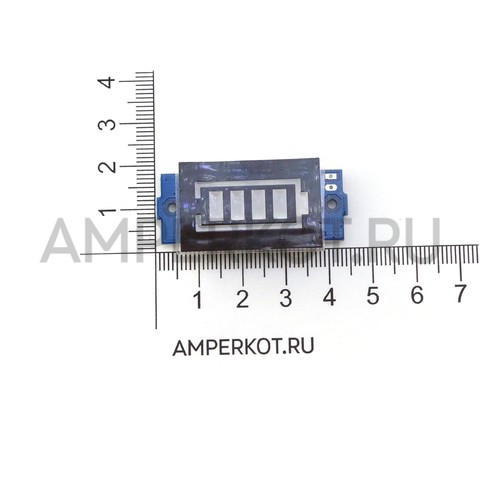 LED индикатор напряжения на батарее 1S(3.3-4.2V) красно-синий, фото 4