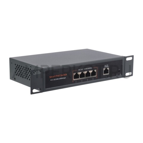 4-х портовый гигабитный Ethernet PoE концентратор (свич, хаб) до 30W на порт, 802.3af/at, фото 5