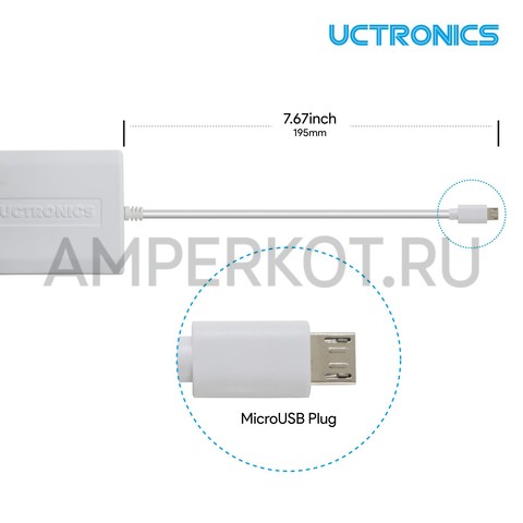 USB адаптер UCTRONICS  POE/Ethernet 10/100 Мбит 5V/2.5A для Raspberry Pi Zero, IEEE 802.3af, фото 5
