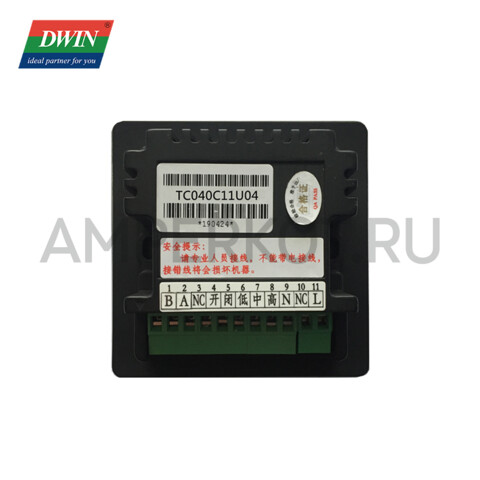 4" HMI  дисплей DWIN TC040C11U04 термостат с сенсорной ёмкостной панелью, фото 3
