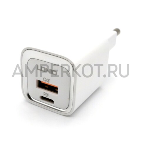 Зарядное устройство LDNIO A2318C USB Type-A/Type-C QC3.0/PD3.0 20W кабель Type-C, фото 3