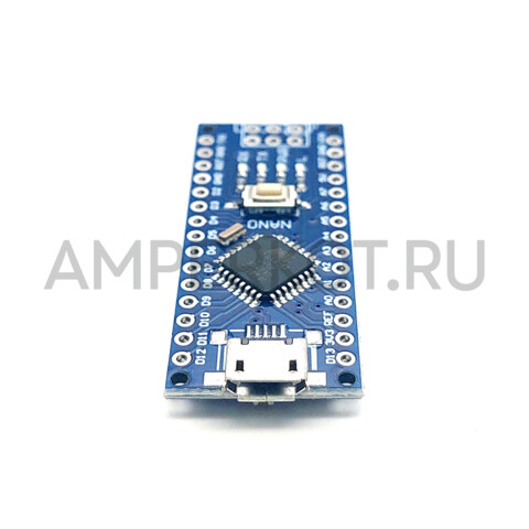 Плата Nano V 3.0 (Arduino-совместимая)  ATMEGA328P CH340C MicroUSB не распаянная, фото 2