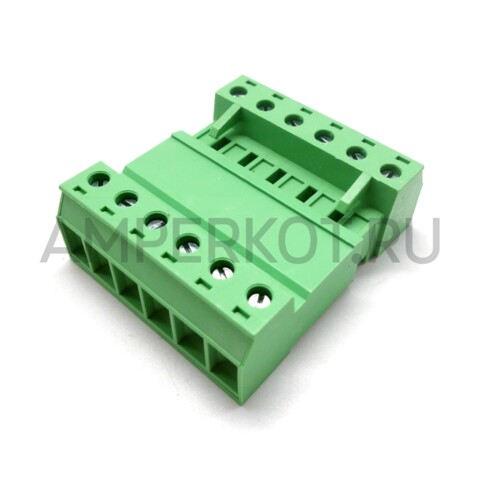 Высокотоковый клеммник (комплект) 2EDGKCM-7.62 6 контактов 300V/10A, фото 2