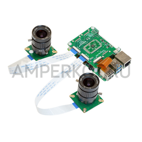 Комплект стереокамеры Arducam 12MP для Raspberry Pi 4, Pi 3/3B+, Pi Zero, фото 2