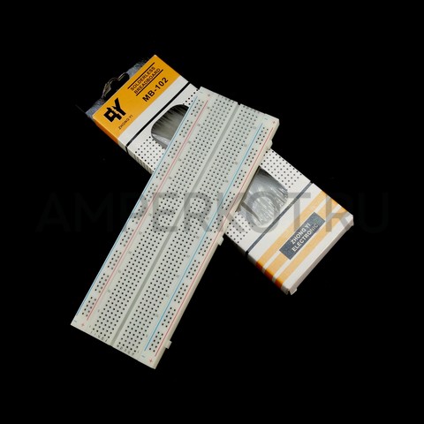Беспаечная макетная плата (solderless breadboard) MB-102 на 830 отверстий, фото 5