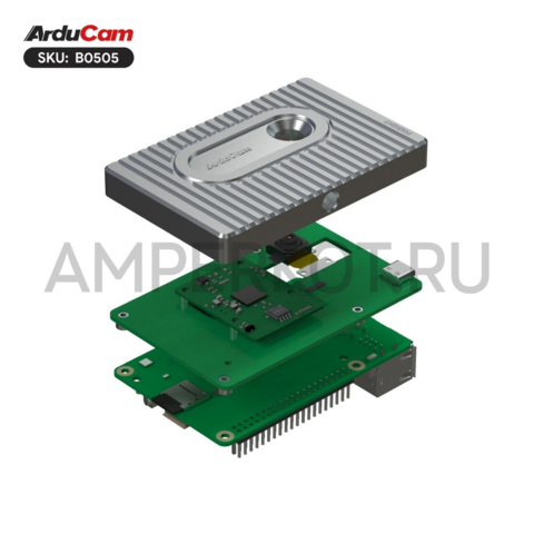 Arducam камера PiNSIGHT, 12MP Vision AI Mate for Raspberry Pi 5, фото 7