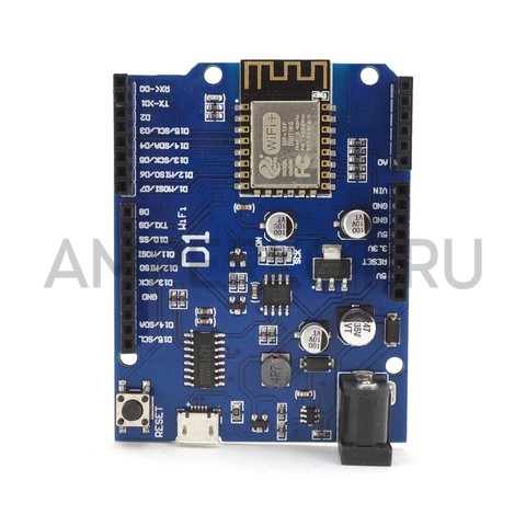 Плата микроконтроллера D1 WiFi UNO R3 на чипе ESP8266 ESP-12F, фото 3