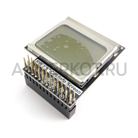 Raspberry Pi CPU монитор PCD8544 Shield V3.0, фото 1