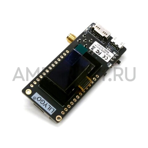 Отладочная плата LILYGO TTGO LoRa32 V2.1 ESP32 OLED LoRa SX1278 433 МГц Paxcounter, фото 1