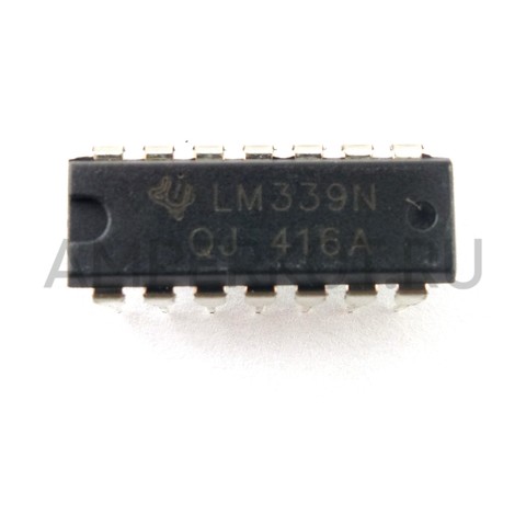 Микросхема LM339N DIP14 4х-канальный компаратор, фото 2