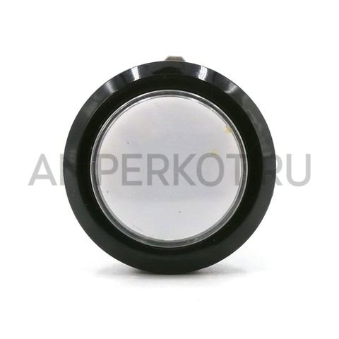 Кнопка без фиксации с подсветкой 24 мм белая, фото 2