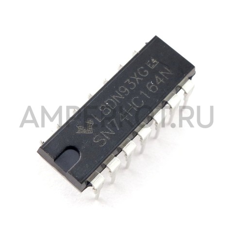 Микросхема SN74HC164N DIP-14 8-бит сдвиговый регистр S to P, фото 1