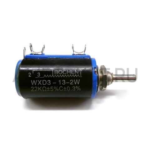 Потенциометр многооборотный WXD3-13-2W, 22кОм, фото 3