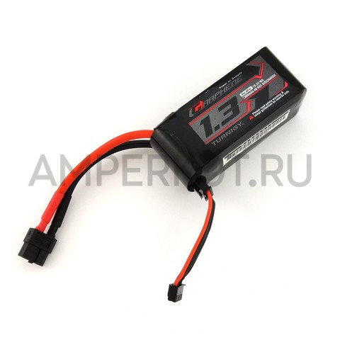 Аккумулятор Lipo Turnigy Graphene 1300mAh 4s 65C Pack W/XT60 (Removable Balance Plug), фото 2