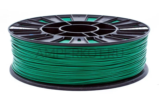 Пластик для 3D-принтера REC ABS 1.75мм Зеленый (RAL 6029) 750г, фото 1