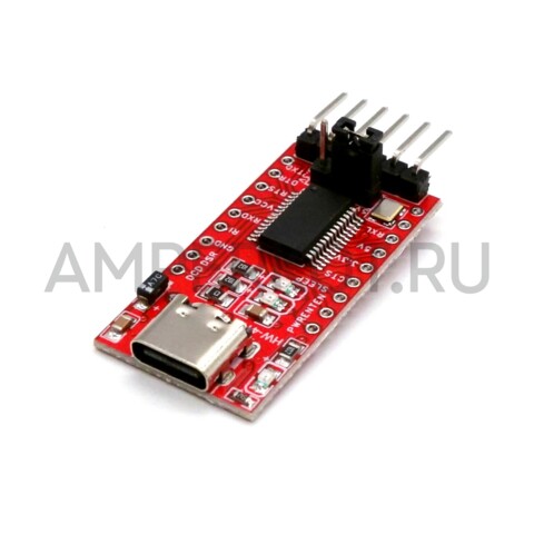 USB - UART адаптер FT232 3.3/5V Type-C, фото 1