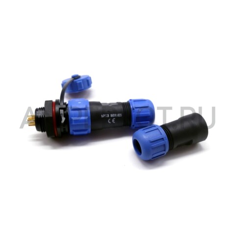 Водонепроницаемый стыковочный комплект SP13, IP68, 5 контактов, фото 2