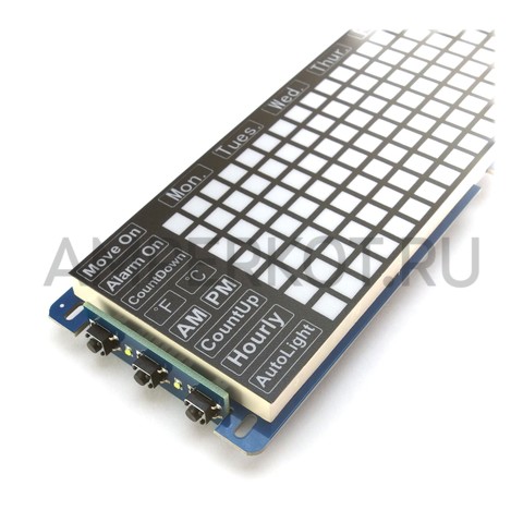 Набор Waveshare для сборки и программирования электронных часов на базе микроконтроллера Raspberry Pi Pico​., фото 3