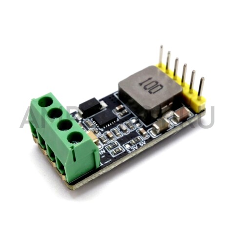 Понижающий DC-DC преобразователь Waveshare 6-36V/5V или 3.3V 4A с разъемами, фото 4
