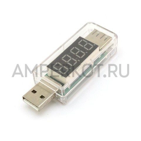 K09USB: USB амперметр и вольтметр, прямой, фото 1