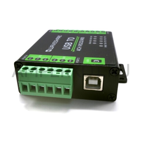 Промышленный конвертор USB в RS232/485  чип FT4232HL 2 канала RS232 + 2 канала RS232/485, фото 4