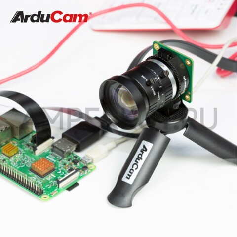 Объектив Arducam для камеры Raspberry Pi HQ, 60.3°, фокус 5 мм, ручная фокусировка и настройка диафрагмы крепление CS-Mount, фото 4