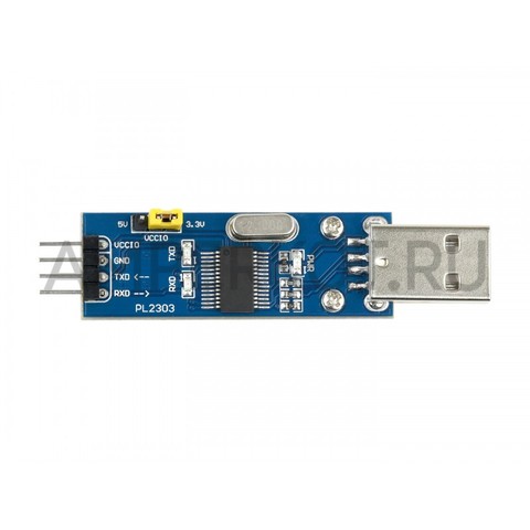 Waveshare конвертер интерфейса USB на UART на чипе PL2303 (USB Type A), фото 4