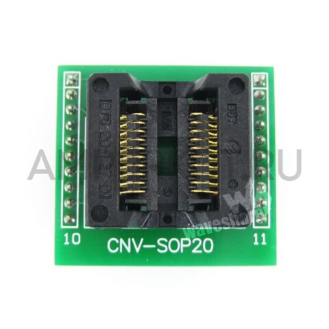IC- адаптер Waveshare для микросхем в корпусе SOP8-SOP20, SO8-SO20, SOIC8-SOIC20 под DIP20, фото 1