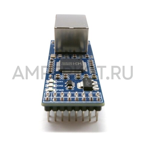 Преобразователь интерфейса Waveshare UART To Ethernet двухканальный, фото 3