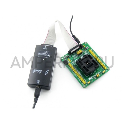 Waveshare IC адаптер для отладки и программирования микроконтроллеров STM32 В корпусе QFP100 (Шаг 0,5 мм), фото 6