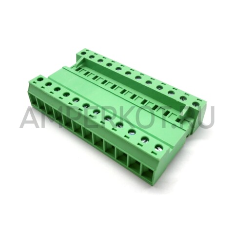 Высокотоковый клеммник (комплект) 2EDGKCM-7.62 12 контактов 300V/10A, фото 2