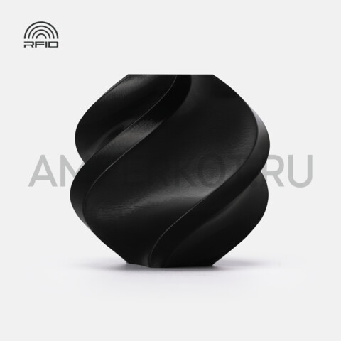 Bambu Lab TPU пластик (Для AMS) для 3D принтера 1.75 мм 1 кг с катушкой Черный (53101), фото 1