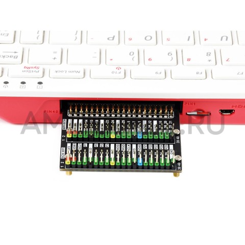 Waveshare сдвоенный GPIO адаптер для Raspberry Pi 400/4B/3B+/3B, фото 3