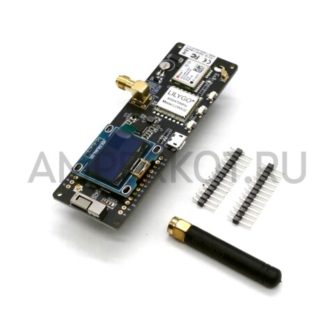 Отладочная плата LILYGO Meshtastic T-Beam V1.2 ESP32 LoRa 433МГц GPS NEO-6M 0.96” OLED, фото 1