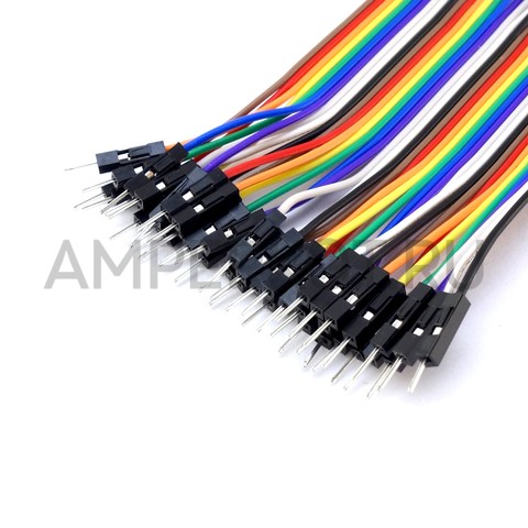 Соединительные провода Dupont (Папа-мама) 40 шт разноцветные 10 см, фото 2