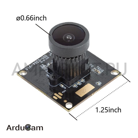 2 МП широкоугольная камера AR0230 с углом обзора 100° широким динамическим диапазоном и интерфейсом USB, фото 2