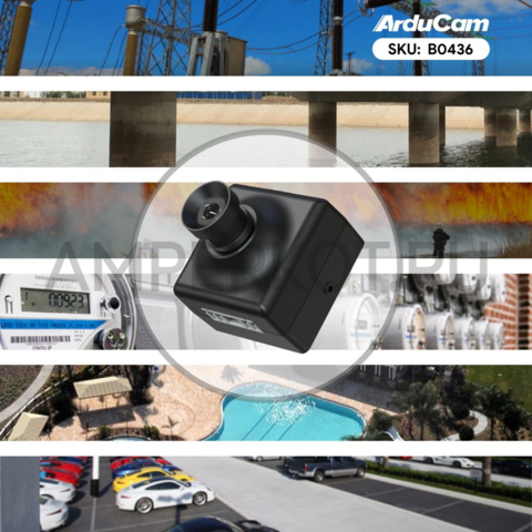 Модуль камеры Arducam Mega 5MP SPI с объективом M12 2.8/2.6 мм 75°, фото 6