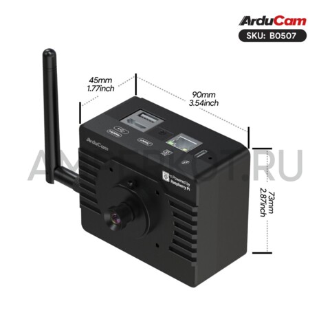 2.3 МП AI камера Arducam KingKong на Raspberry Pi CM4 OAK SOM BW1099 AR0234 (Global), фото 9