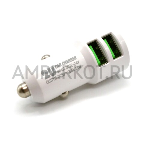 Автомобильное зарядное устройство LDNIO C309 2*USB Type-A 18W кабель Type-C, фото 2