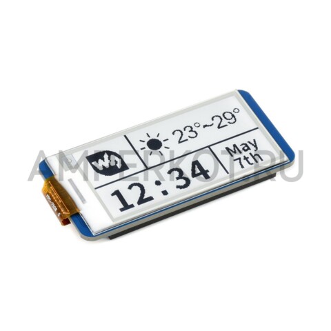 2.13" E-Paper E-Ink дисплей Waveshare для Raspberry Pi Pico, 250×122, черно-белый, SPI, фото 3